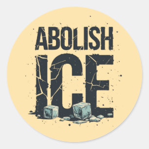 Abolish Ice - USA Human Rights Activist Classic Round Sticker