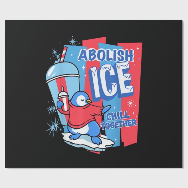 Abolish Ice Wrapping Paper (Flat)