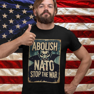 Abolish NATO Halloween Vampire Anti War Peace T-Shirt