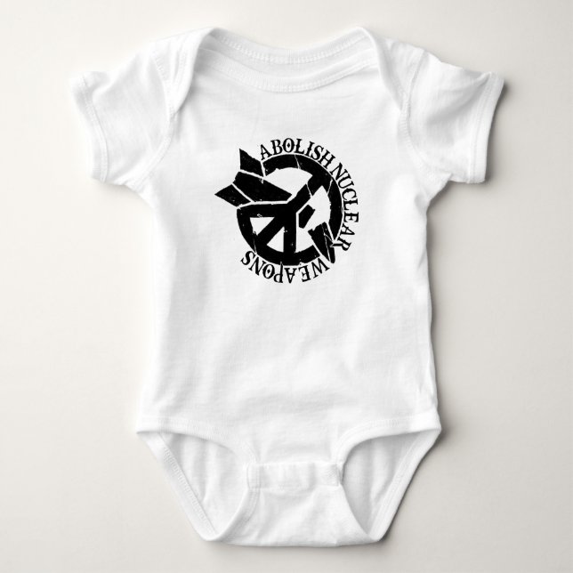 Abolish Nuclear Weapons  Baby Bodysuit (Front)