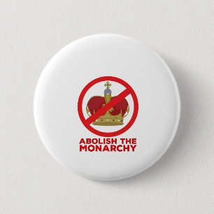 Abolish the Monarchy 6 Cm Round Badge