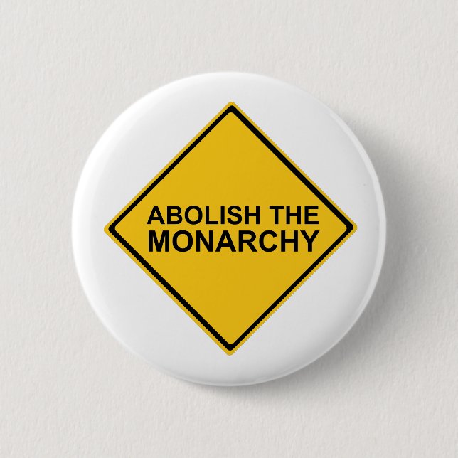 Abolish the Monarchy 6 Cm Round Badge (Front)