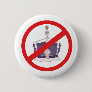 Abolish the Monarchy 6 Cm Round Badge