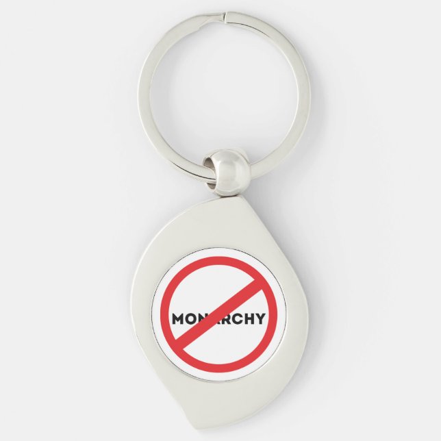 Abolish the Monarchy Key Ring (Front)