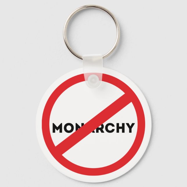Abolish the Monarchy Key Ring (Front)