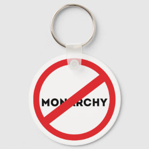 Abolish the Monarchy Magnet Key Ring