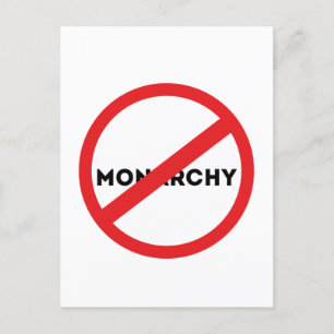 Abolish the Monarchy Postcard
