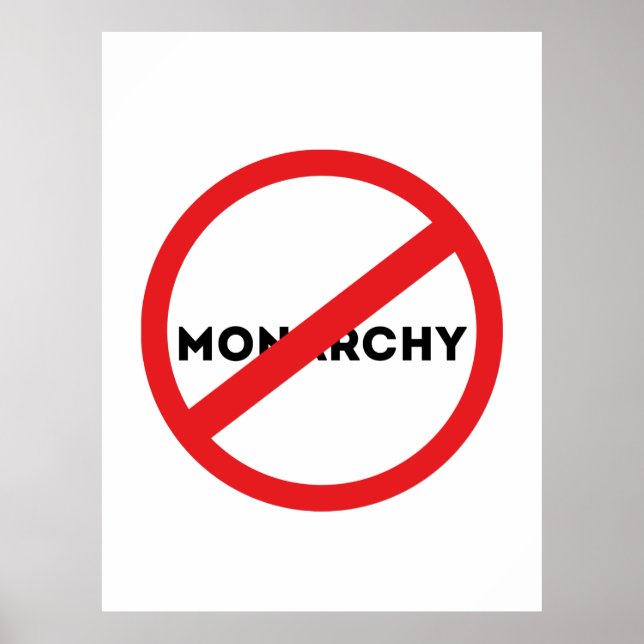 Abolish the Monarchy Poster (Front)
