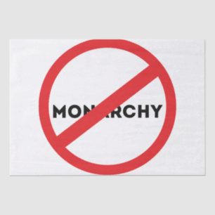 Abolish the Monarchy Tissue Paper