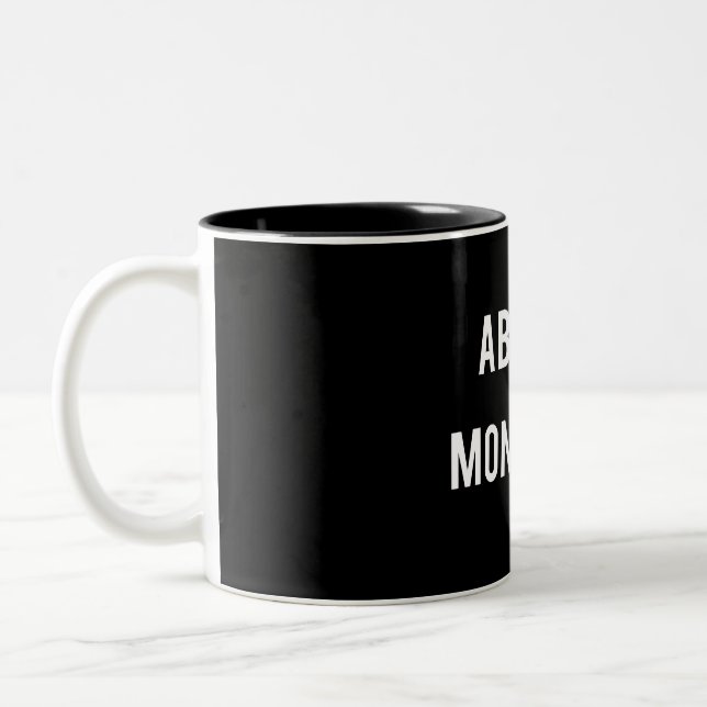 Abolish the Monarchy Two-Tone Coffee Mug (Left)