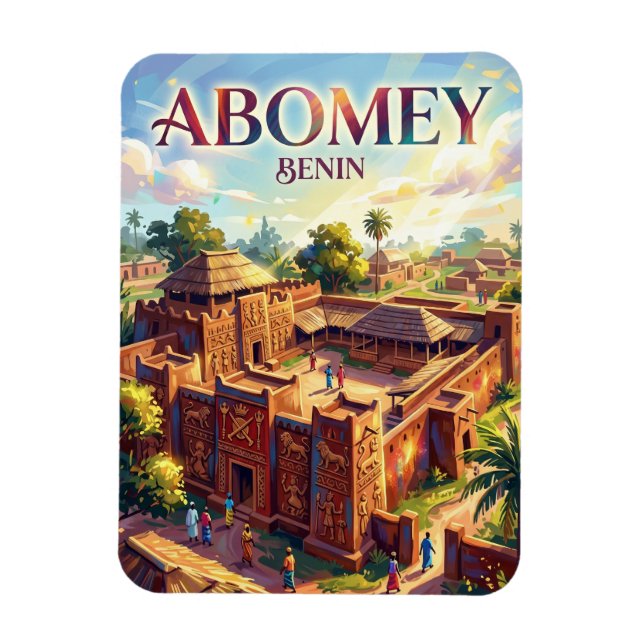 Abomey Royal Palaces Benin Magnet (Vertical)