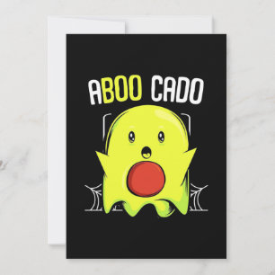 Aboocado Avocado Halloween Invitation