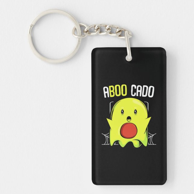 Aboocado Avocado Halloween Key Ring (Front)