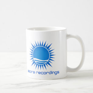 Abora Recordings Blue-on-White Mug