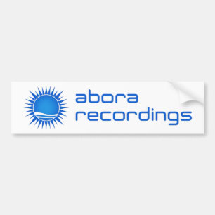 Abora Recordings Bumper Sticker (Blue)