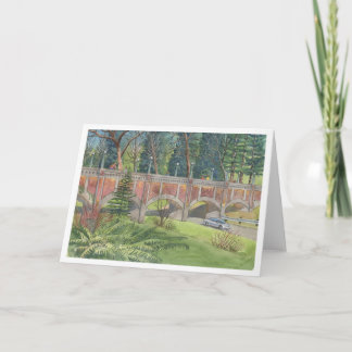 Aboretum Aqueduct (Wilcox Footbridge), Seattle Card