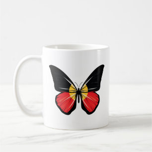 Aborigin Butterfly Flag Coffee Mug