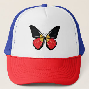 Aborigin Butterfly Flag Trucker Hat