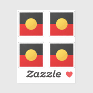 Aborigin Glossy Square Flag