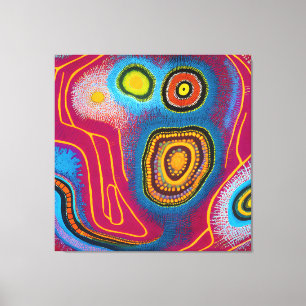 Aboriginal Abstract Art Vol 01 Canvas Print