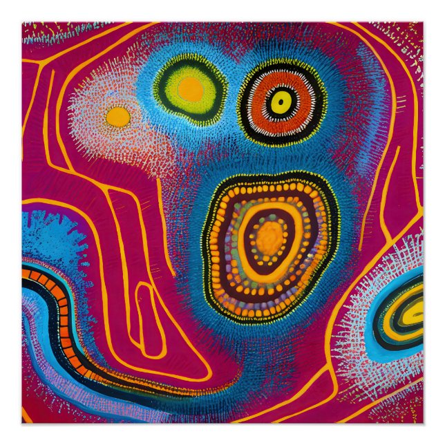 Aboriginal Abstract Art Vol 01 Poster (Front)