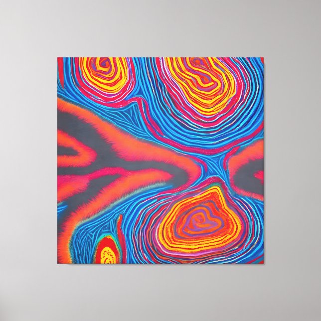 Aboriginal Abstract Art Vol 03 Canvas Print (Front)