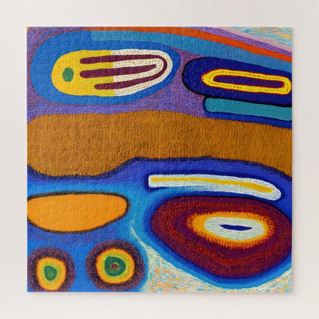 Aboriginal Abstract Art Vol 04 Jigsaw Puzzle (Vertical)