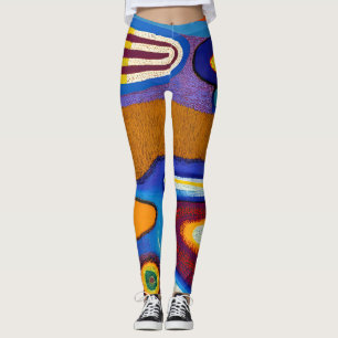 Aboriginal Abstract Art Vol 04 Leggings