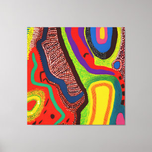 Aboriginal Abstract Art Vol 06 Canvas Print