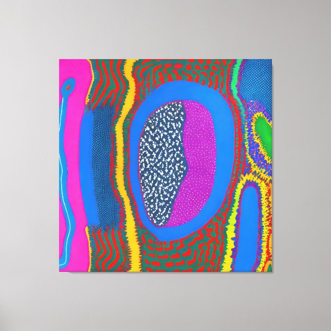 Aboriginal Abstract Art Vol 07 Canvas Print (Front)