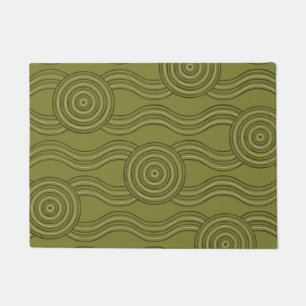 Aboriginal art bush doormat