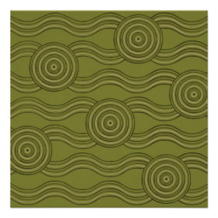 Aboriginal art bush poster