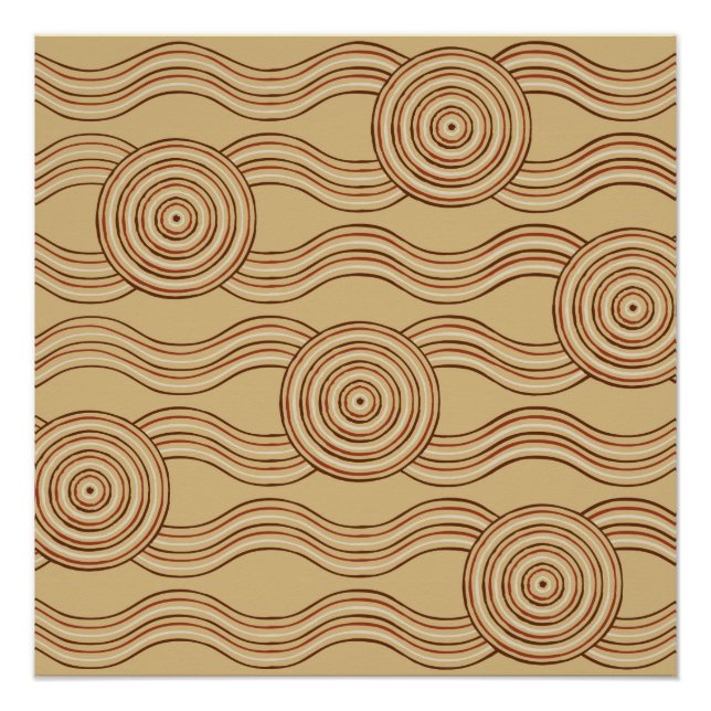 Aboriginal art earth poster (Front)