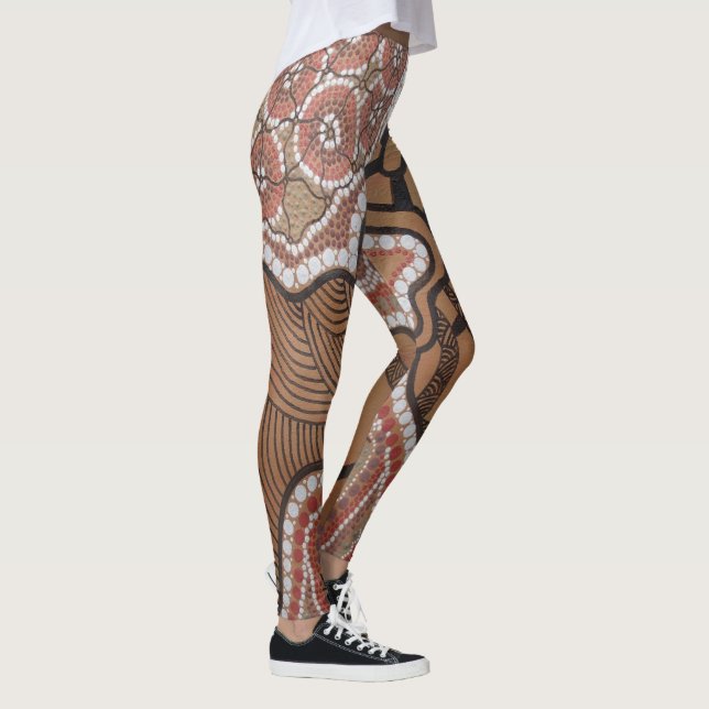 Aboriginal Art Gamilaroi Leggings (Right)