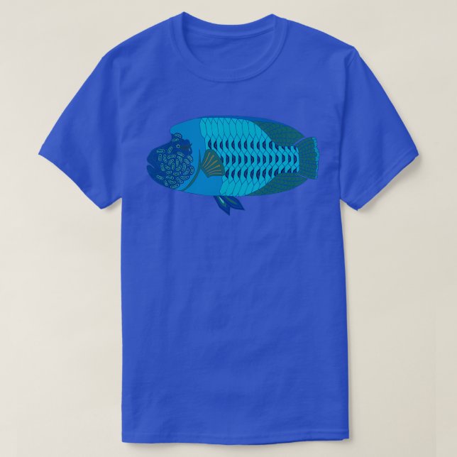 Aboriginal Art Great Barrier Reef Fish Humphead Wr T-Shirt (Design Front)
