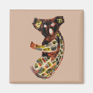 Aboriginal Art Koala Wild Animal Magnet