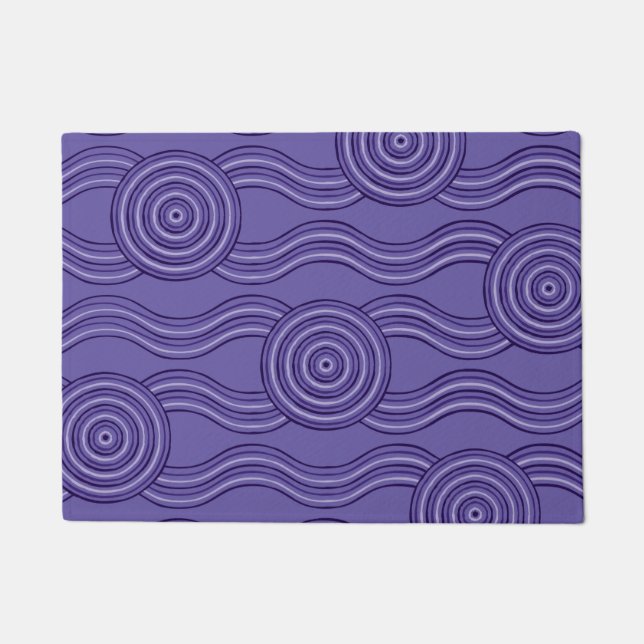 Aboriginal art melaleuca doormat (Front)