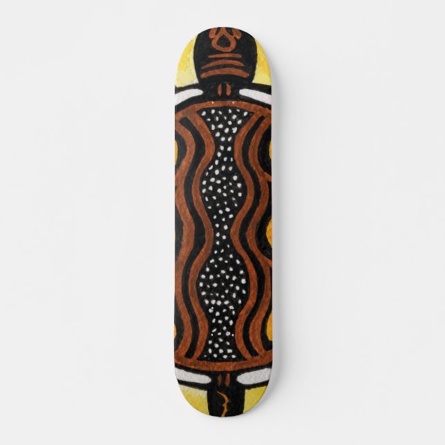 Aboriginal Art Painting Skateboard (Front)