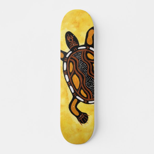 Aboriginal Art Painting Skateboard (Front)