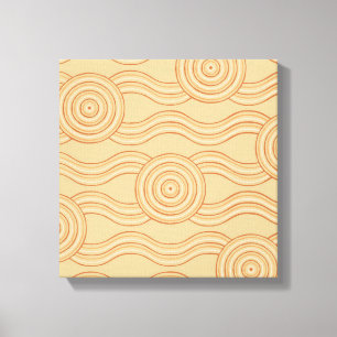 Aboriginal art sandstone canvas print
