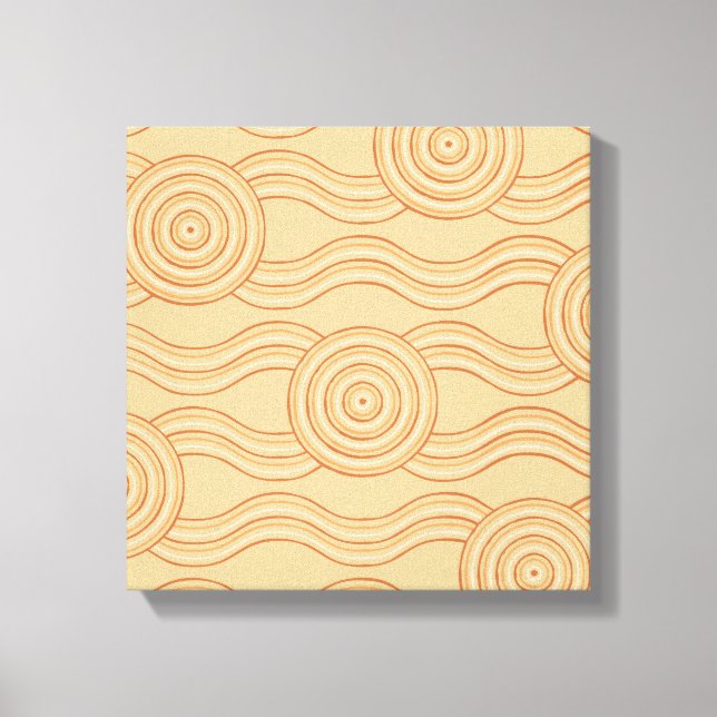 Aboriginal art sandstone canvas print (Front)
