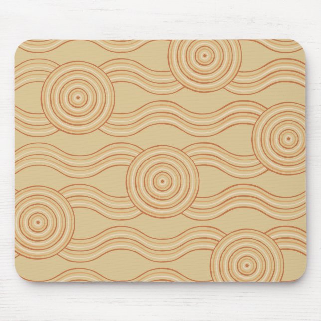 Aboriginal art sandstone mouse mat (Front)