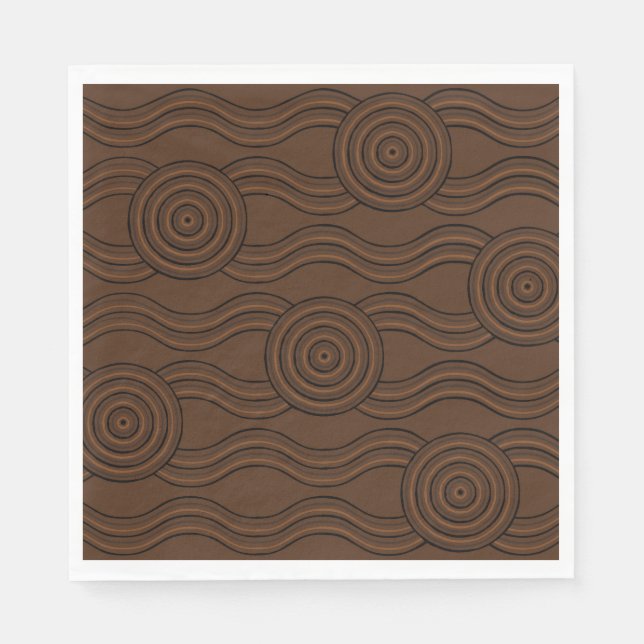 Aboriginal art soil napkin (Front)