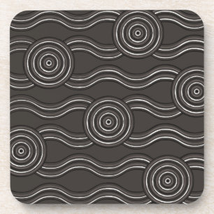 Aboriginal art storm coaster