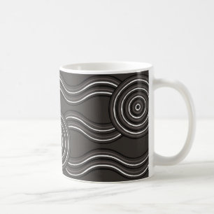 Aboriginal art storm coffee mug