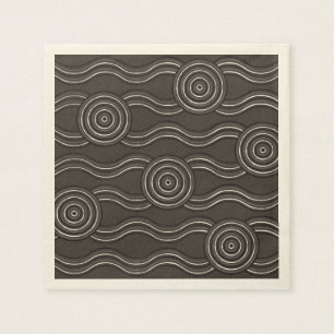 Aboriginal art storm napkin