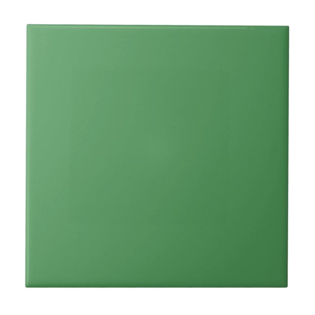 Aboriginal art style green uniform Ceramic Tile (Front)