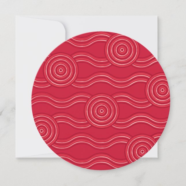 Aboriginal art waratah (Front)