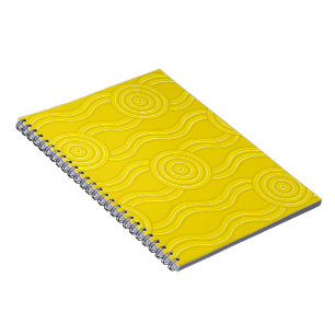 Aboriginal art wattle notebook