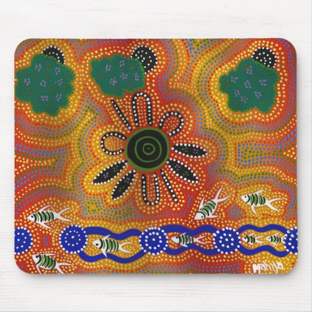 Aboriginal Artwork Mouse Mat (Front)